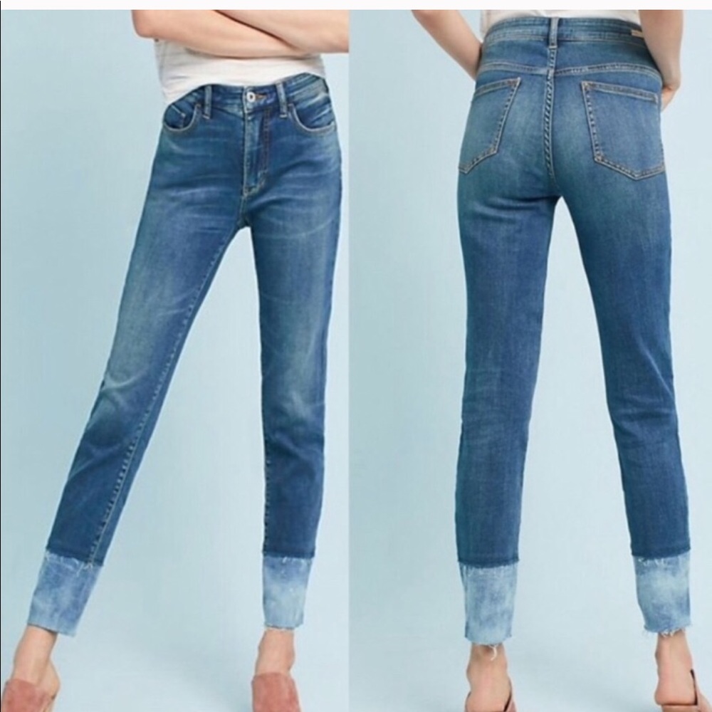 ANTHRO PILCRO High Rise Skinny Colorblock Jeans 29